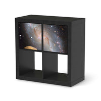 Möbel Klebefolie Milky Way - IKEA Expedit Regal 2 Türen Quer - schwarz
