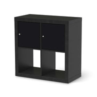 Möbel Klebefolie Schwarz - IKEA Expedit Regal 2 Türen Quer - schwarz
