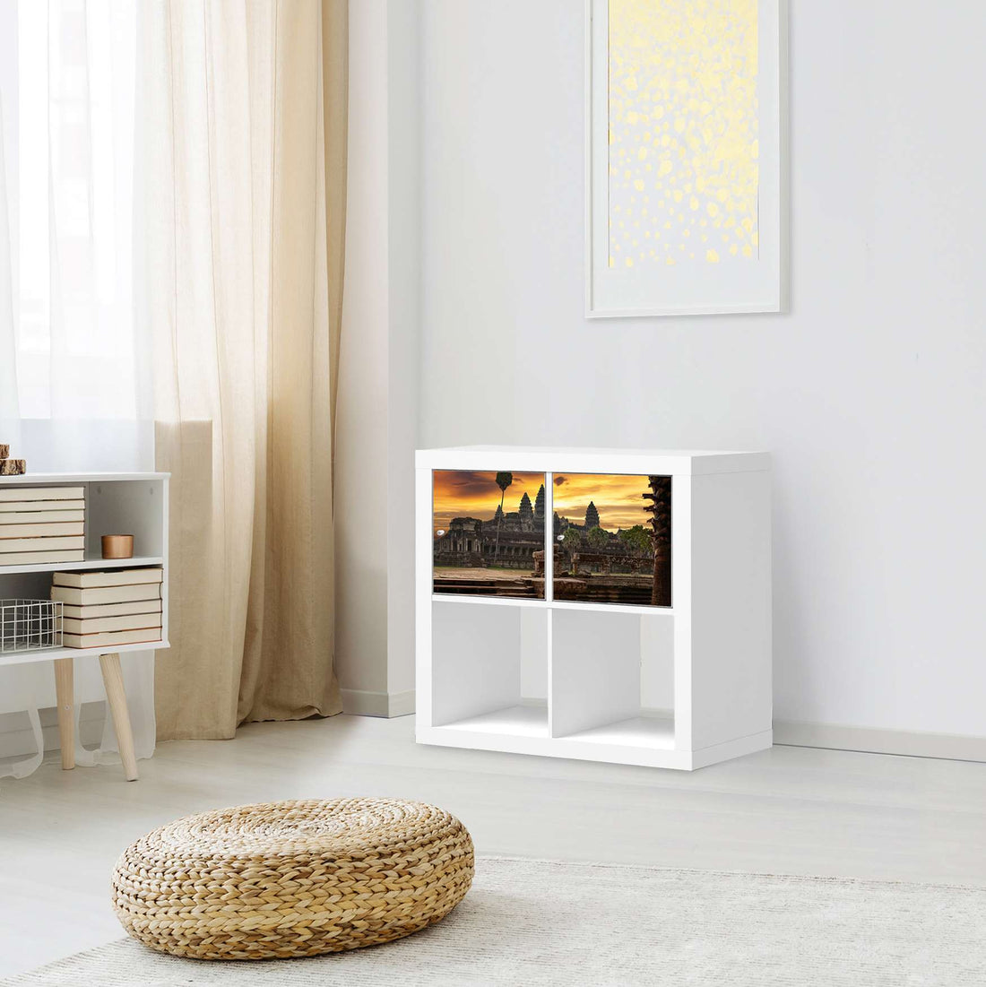 Möbel Klebefolie Angkor Wat - IKEA Expedit Regal 2 Türen Quer - Wohnzimmer