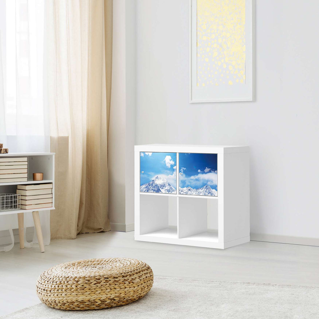 Möbel Klebefolie Everest - IKEA Expedit Regal 2 Türen Quer - Wohnzimmer
