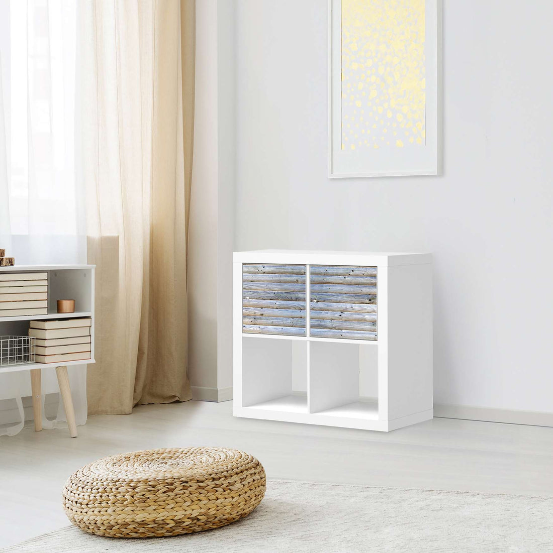 Möbel Klebefolie Greyhound - IKEA Expedit Regal 2 Türen Quer - Wohnzimmer
