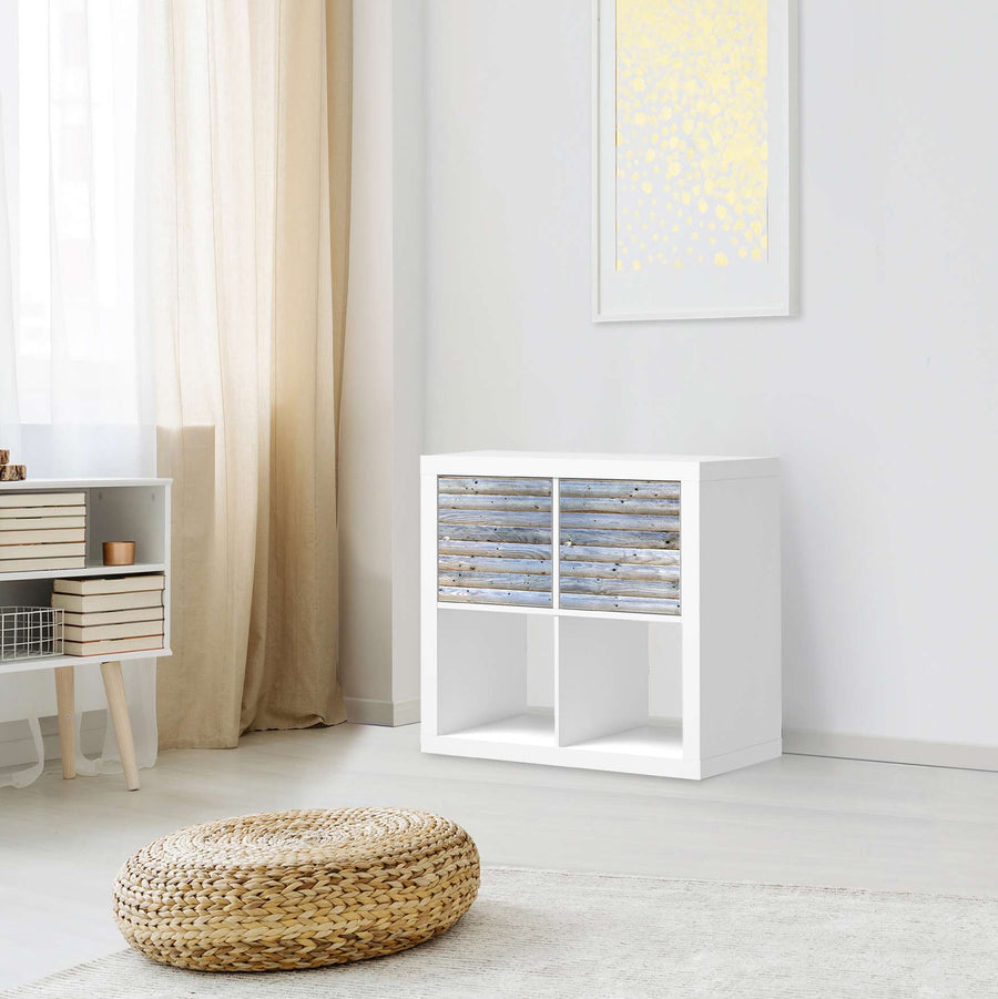 Möbel Klebefolie Greyhound - IKEA Expedit Regal 2 Türen Quer - Wohnzimmer