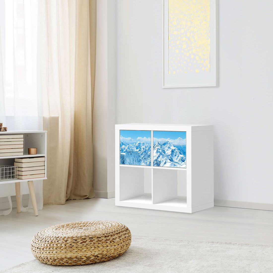 Möbel Klebefolie Himalaya - IKEA Expedit Regal 2 Türen Quer - Wohnzimmer
