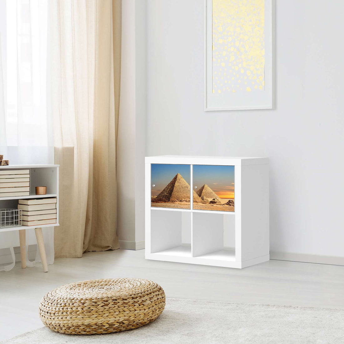 Möbel Klebefolie Pyramids - IKEA Expedit Regal 2 Türen Quer - Wohnzimmer