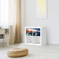Möbel Klebefolie Seaside - IKEA Expedit Regal 2 Türen Quer - Wohnzimmer