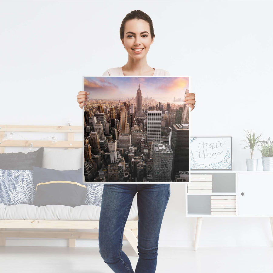 Möbel Klebefolie Big Apple - IKEA Hemnes Beistelltisch 55x55 cm - Folie
