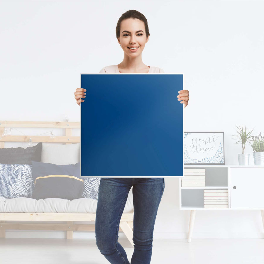Möbel Klebefolie Blau Dark - IKEA Hemnes Beistelltisch 55x55 cm - Folie