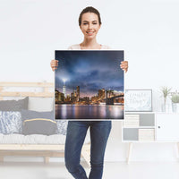 Möbel Klebefolie Brooklyn Bridge - IKEA Hemnes Beistelltisch 55x55 cm - Folie