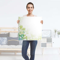 Möbel Klebefolie Flower Light - IKEA Hemnes Beistelltisch 55x55 cm - Folie