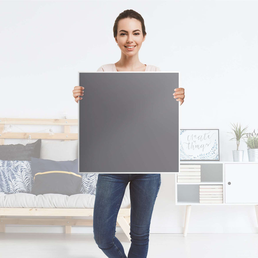 Möbel Klebefolie Grau Light - IKEA Hemnes Beistelltisch 55x55 cm - Folie