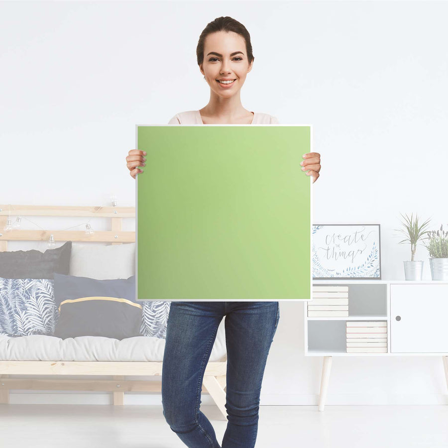 Möbel Klebefolie Hellgrün Light - IKEA Hemnes Beistelltisch 55x55 cm - Folie