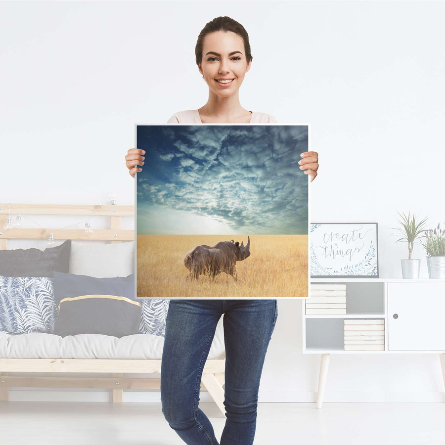 Möbel Klebefolie Rhino - IKEA Hemnes Beistelltisch 55x55 cm - Folie