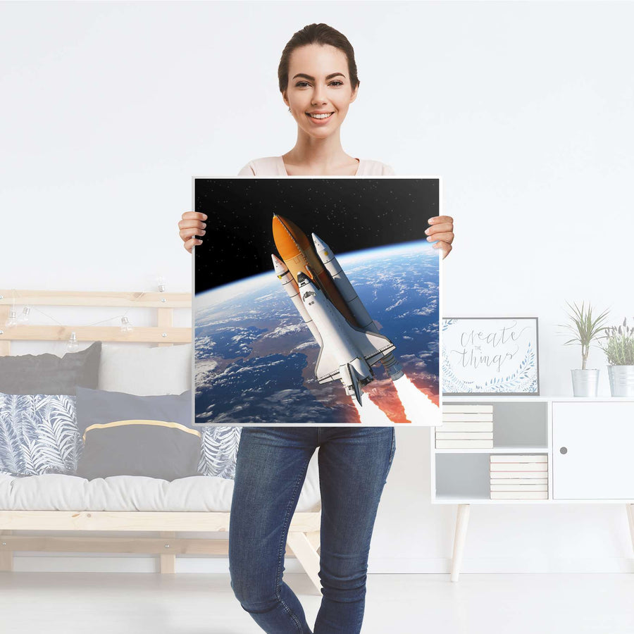 Möbel Klebefolie Space Traveller - IKEA Hemnes Beistelltisch 55x55 cm - Folie