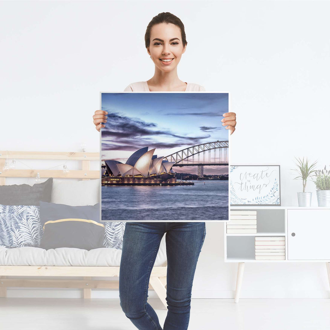 Möbel Klebefolie Sydney - IKEA Hemnes Beistelltisch 55x55 cm - Folie