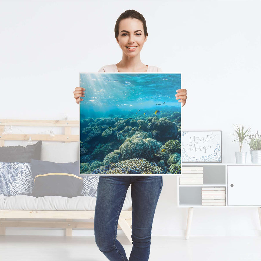 Möbel Klebefolie Underwater World - IKEA Hemnes Beistelltisch 55x55 cm - Folie