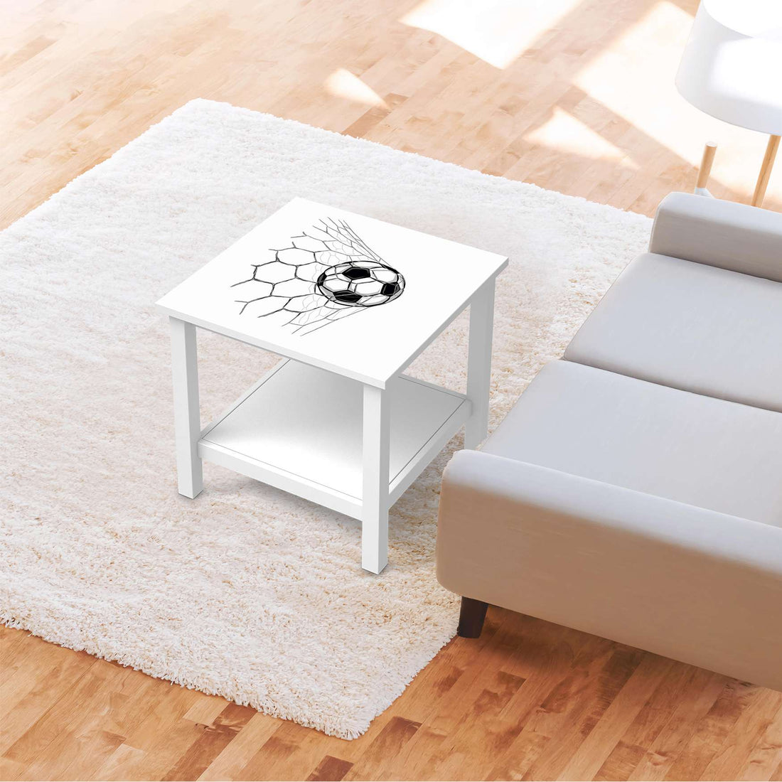 Möbel Klebefolie Eingenetzt - IKEA Hemnes Beistelltisch 55x55 cm - Kinderzimmer
