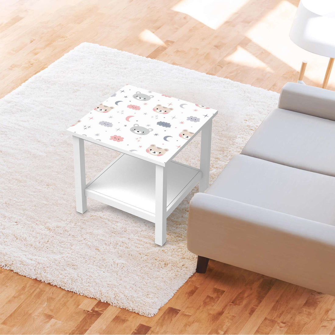 Möbel Klebefolie Sweet Dreams - IKEA Hemnes Beistelltisch 55x55 cm - Kinderzimmer