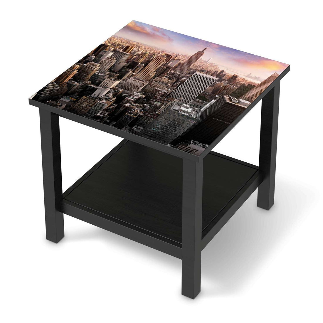 Möbel Klebefolie Big Apple - IKEA Hemnes Beistelltisch 55x55 cm - schwarz