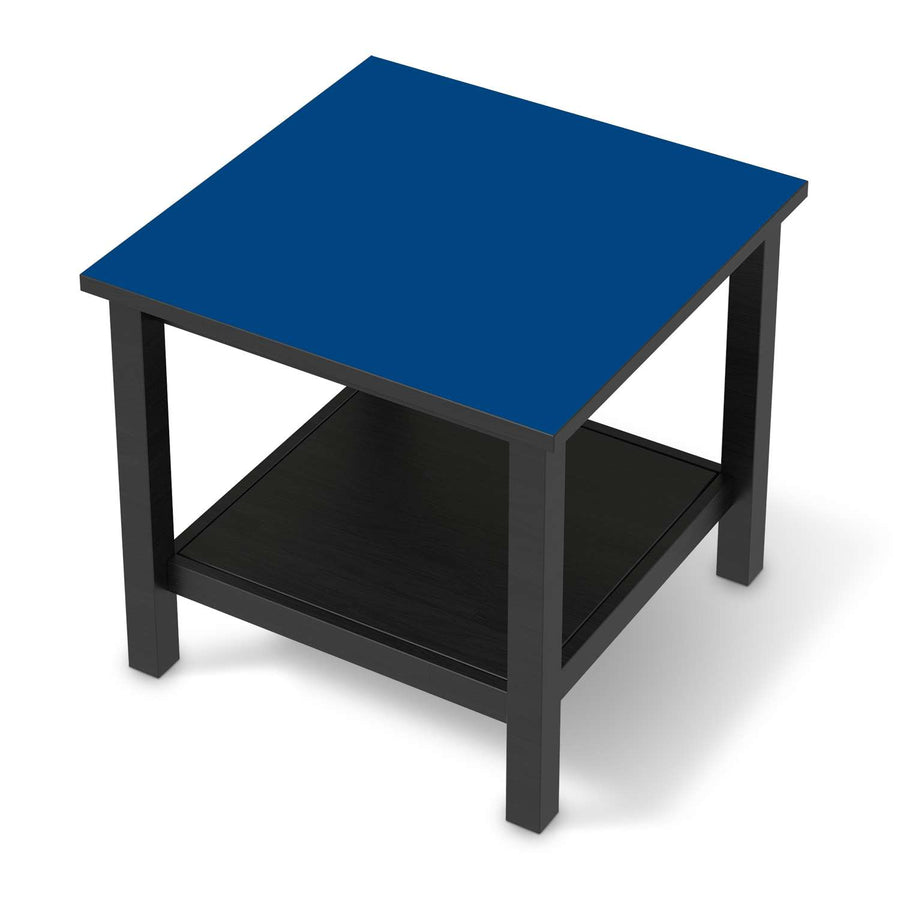 Möbel Klebefolie Blau Dark - IKEA Hemnes Beistelltisch 55x55 cm - schwarz