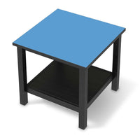 Möbel Klebefolie Blau Light - IKEA Hemnes Beistelltisch 55x55 cm - schwarz