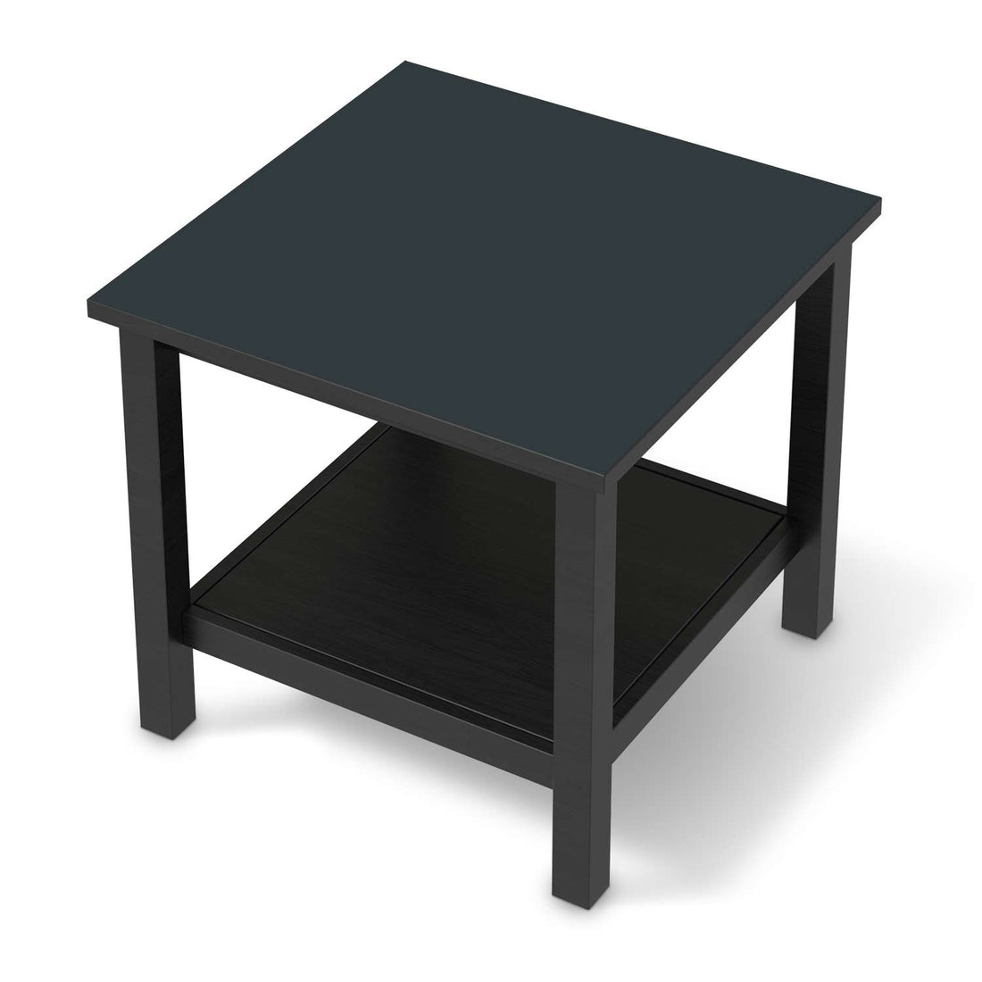 Möbel Klebefolie Blaugrau Dark - IKEA Hemnes Beistelltisch 55x55 cm - schwarz