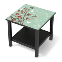 Möbel Klebefolie Blütenzauber - IKEA Hemnes Beistelltisch 55x55 cm - schwarz