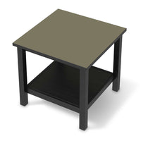 Möbel Klebefolie Braungrau Light - IKEA Hemnes Beistelltisch 55x55 cm - schwarz