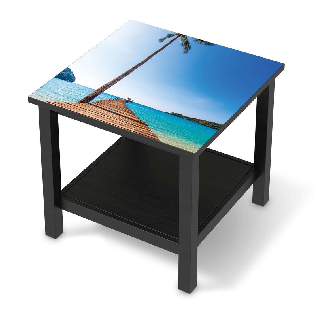 Möbel Klebefolie Caribbean - IKEA Hemnes Beistelltisch 55x55 cm - schwarz