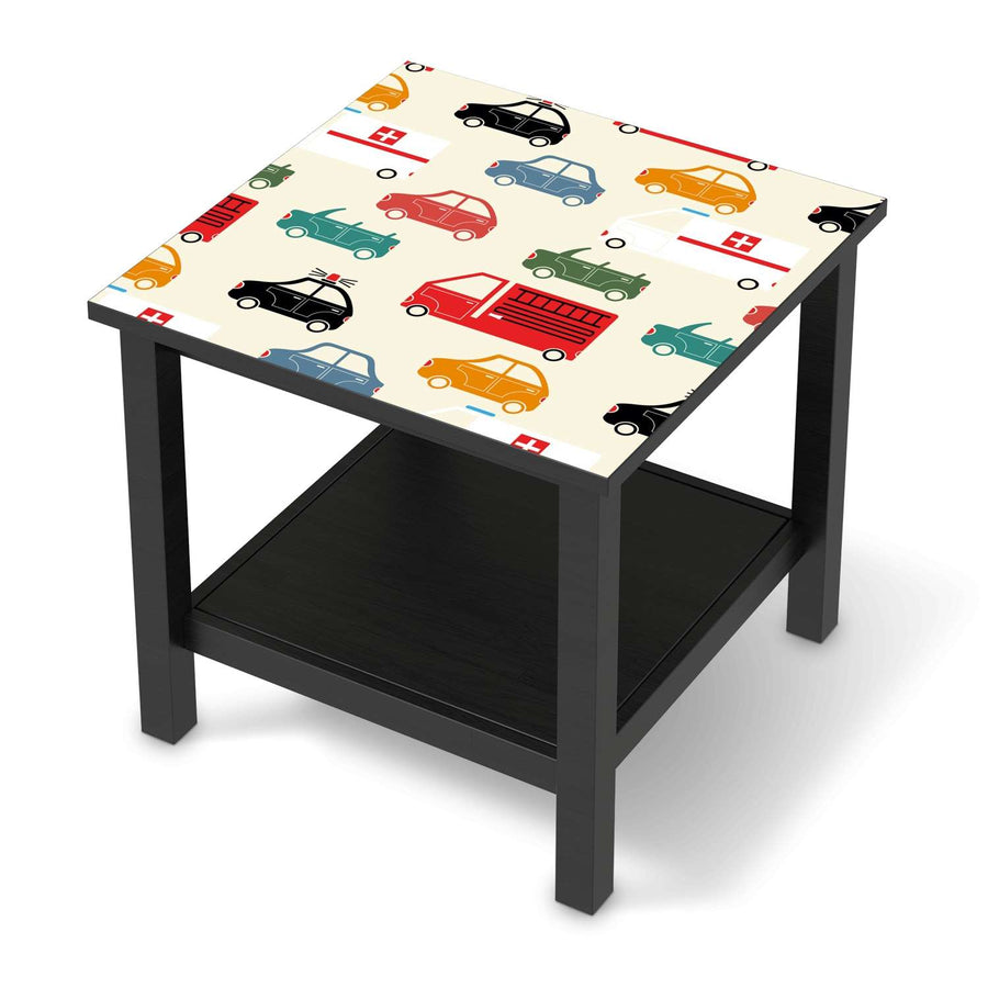 Möbel Klebefolie Cars - IKEA Hemnes Beistelltisch 55x55 cm - schwarz