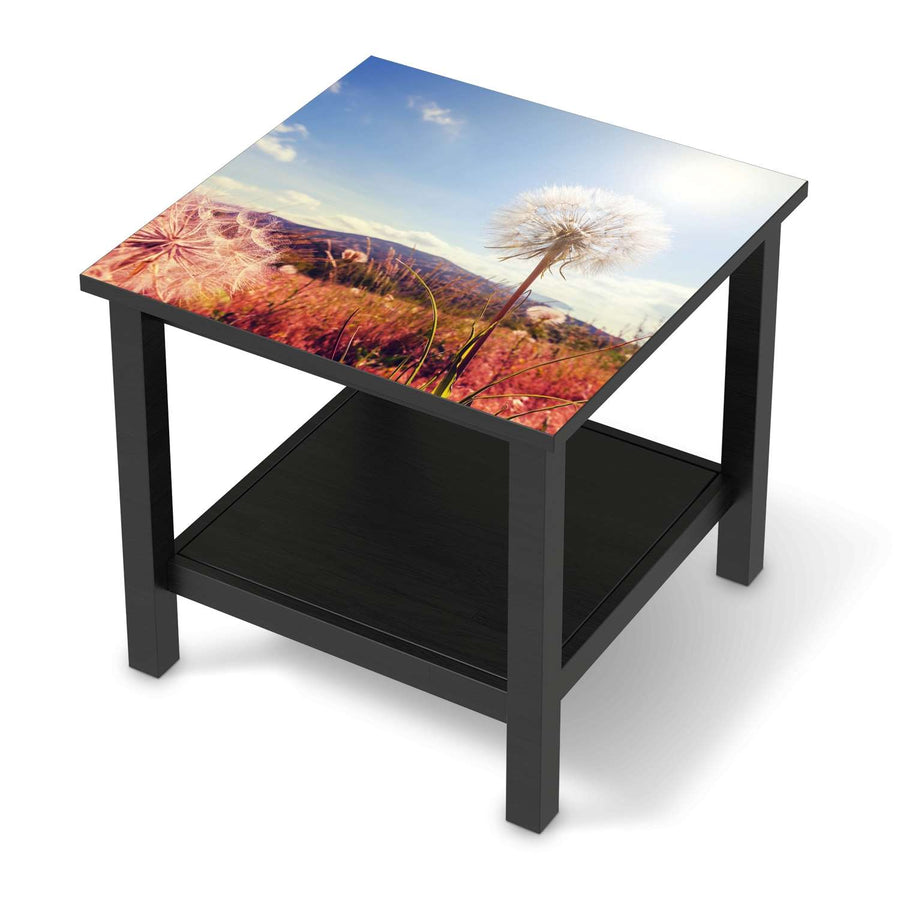 Möbel Klebefolie Dandelion - IKEA Hemnes Beistelltisch 55x55 cm - schwarz