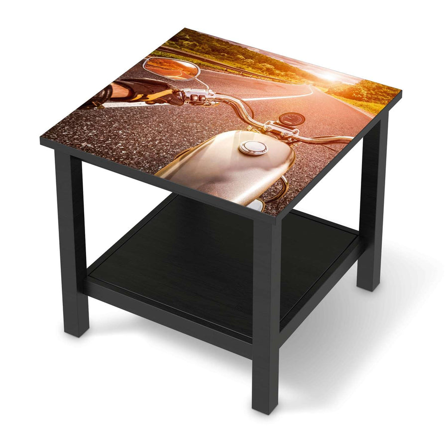 Möbel Klebefolie Easy Rider - IKEA Hemnes Beistelltisch 55x55 cm - schwarz