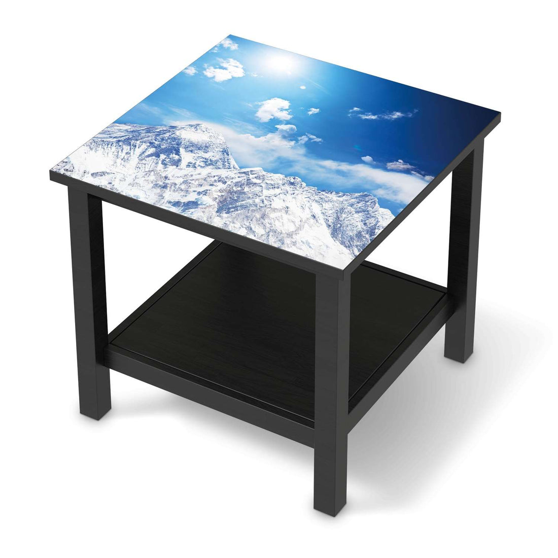 Möbel Klebefolie Everest - IKEA Hemnes Beistelltisch 55x55 cm - schwarz