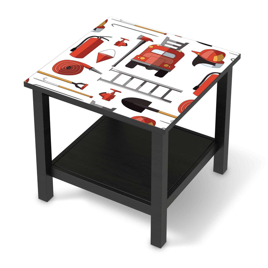 Möbel Klebefolie Firefighter - IKEA Hemnes Beistelltisch 55x55 cm - schwarz