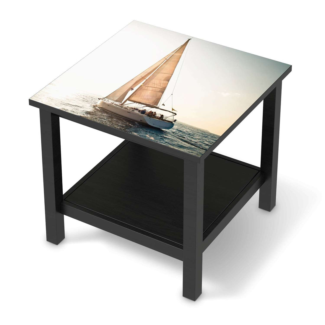 Möbel Klebefolie Freedom - IKEA Hemnes Beistelltisch 55x55 cm - schwarz