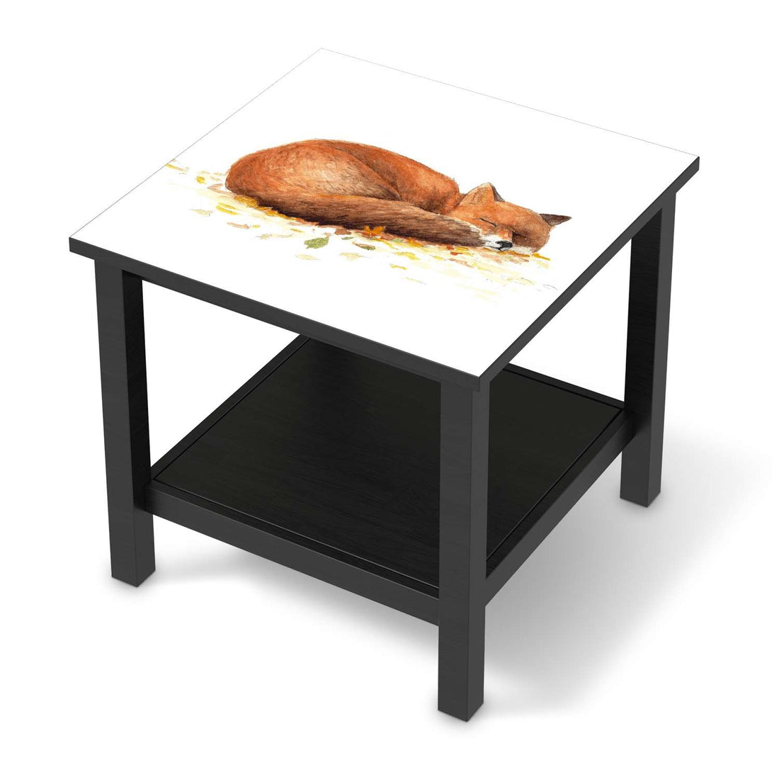 Möbel Klebefolie Fuchs - IKEA Hemnes Beistelltisch 55x55 cm - schwarz