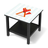 Möbel Klebefolie Füchslein - IKEA Hemnes Beistelltisch 55x55 cm - schwarz