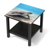Möbel Klebefolie Green Sea Turtle - IKEA Hemnes Beistelltisch 55x55 cm - schwarz