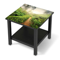 Möbel Klebefolie Green Tea Fields - IKEA Hemnes Beistelltisch 55x55 cm - schwarz