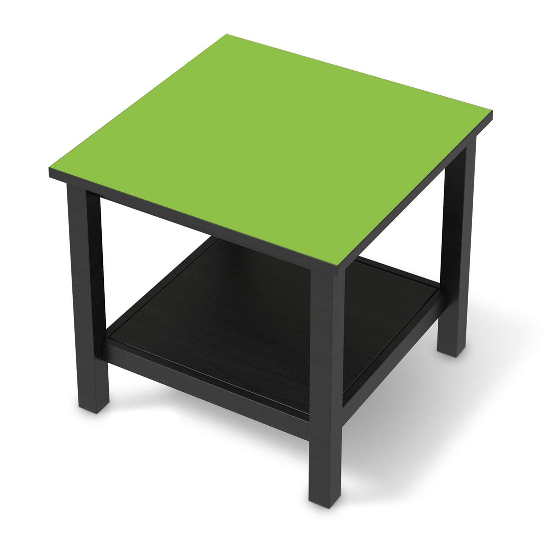 Möbel Klebefolie Hellgrün Dark - IKEA Hemnes Beistelltisch 55x55 cm - schwarz