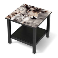 Möbel Klebefolie Hirsch - IKEA Hemnes Beistelltisch 55x55 cm - schwarz