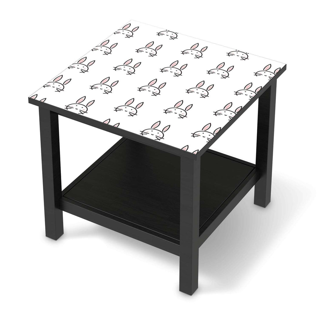 Möbel Klebefolie Hoppel - IKEA Hemnes Beistelltisch 55x55 cm - schwarz
