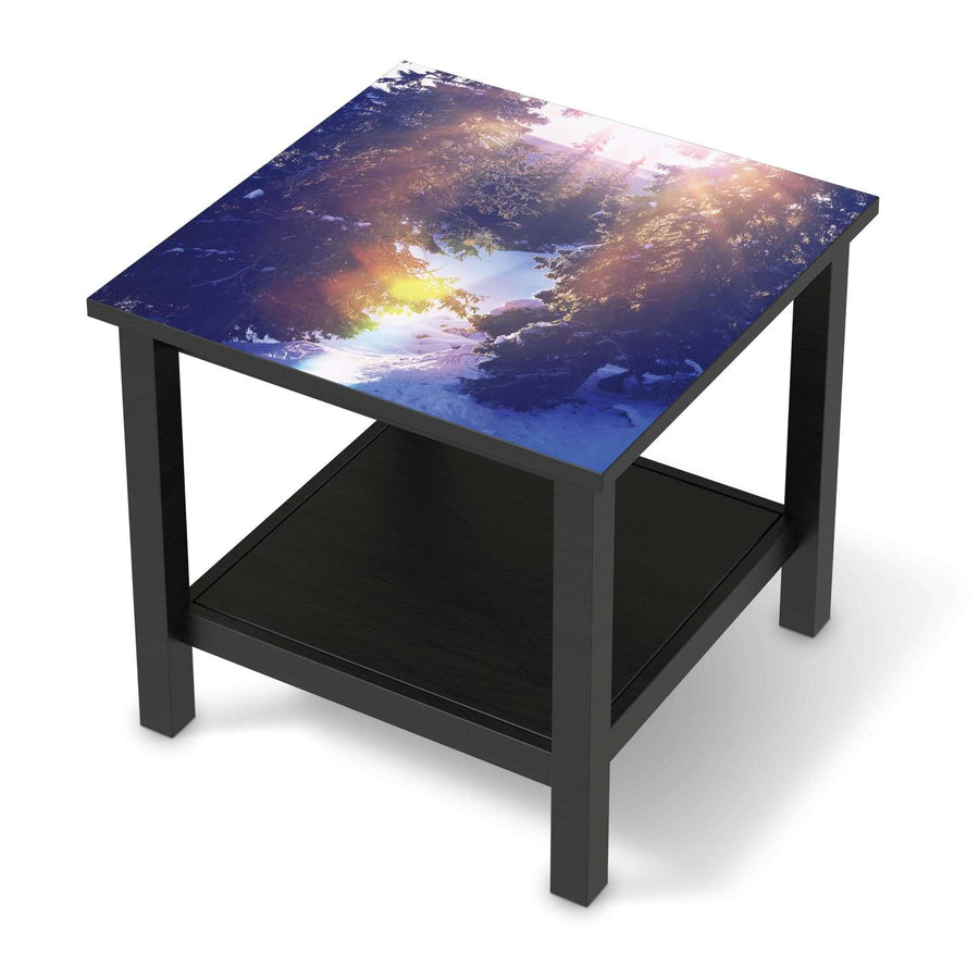 Möbel Klebefolie Lichtflut - IKEA Hemnes Beistelltisch 55x55 cm - schwarz