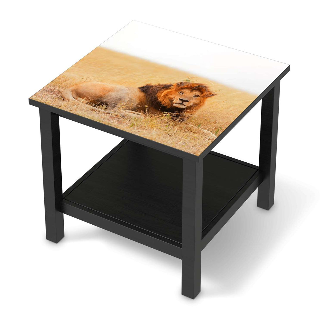 Möbel Klebefolie Lion King - IKEA Hemnes Beistelltisch 55x55 cm - schwarz