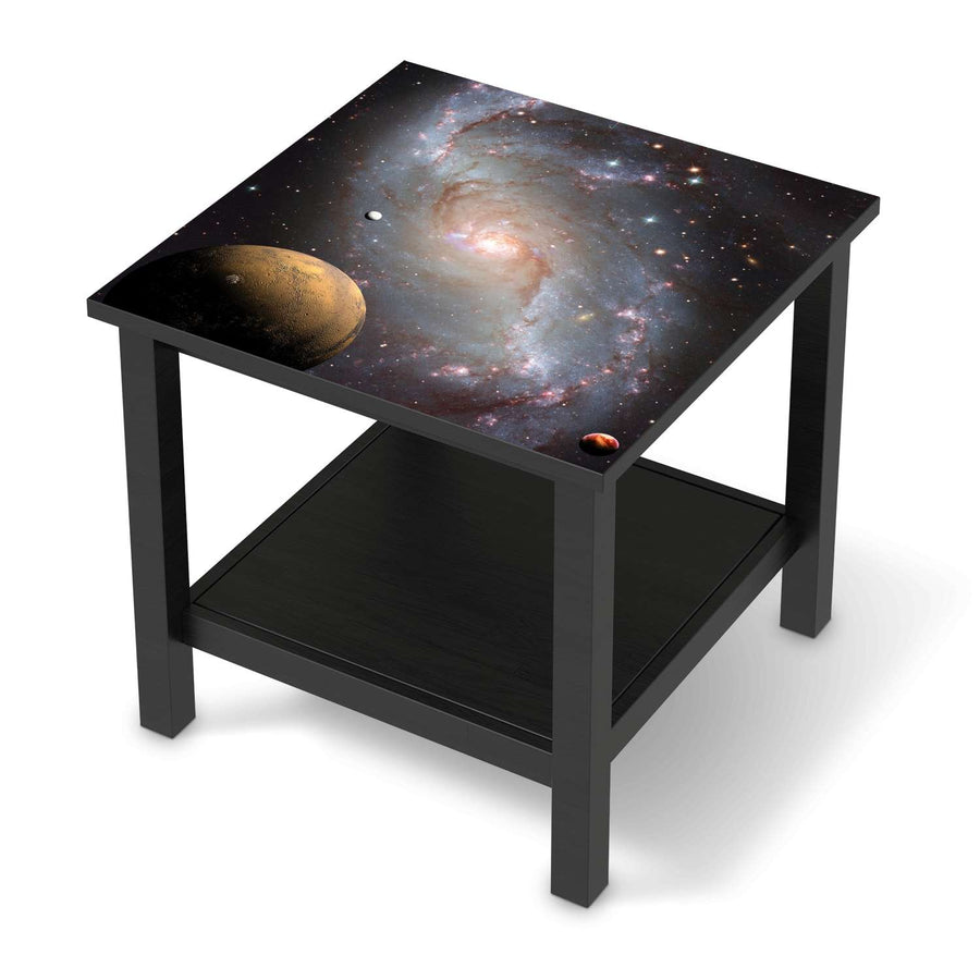 Möbel Klebefolie Milky Way - IKEA Hemnes Beistelltisch 55x55 cm - schwarz