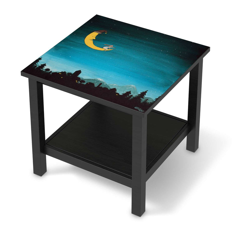 Möbel Klebefolie Mondfahrt - IKEA Hemnes Beistelltisch 55x55 cm - schwarz