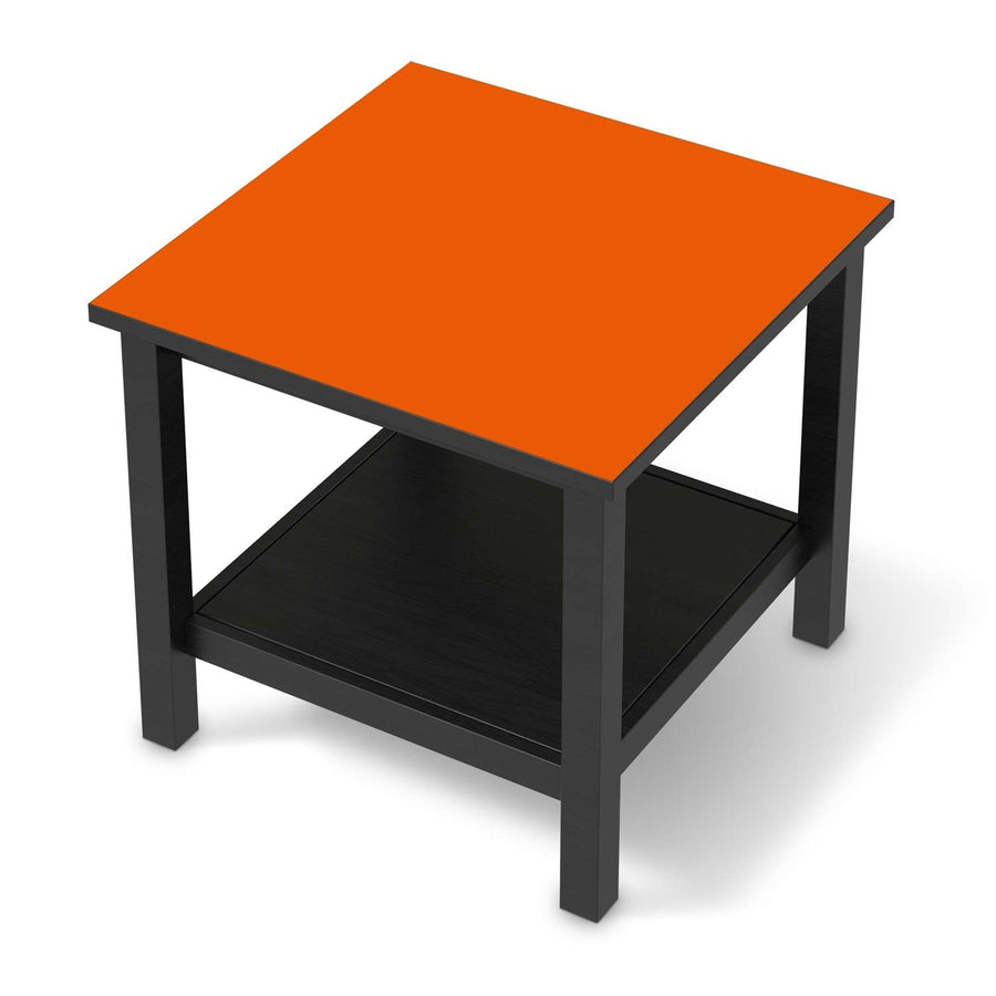 Möbel Klebefolie Orange Dark - IKEA Hemnes Beistelltisch 55x55 cm - schwarz