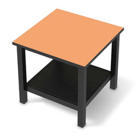 Möbel Klebefolie Orange Light - IKEA Hemnes Beistelltisch 55x55 cm - schwarz