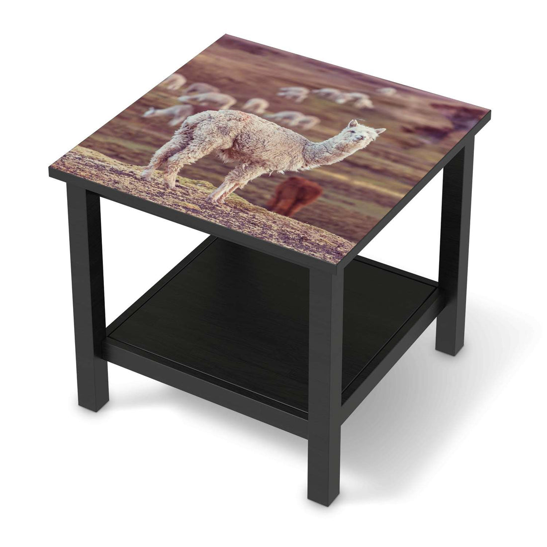 Möbel Klebefolie Pako - IKEA Hemnes Beistelltisch 55x55 cm - schwarz