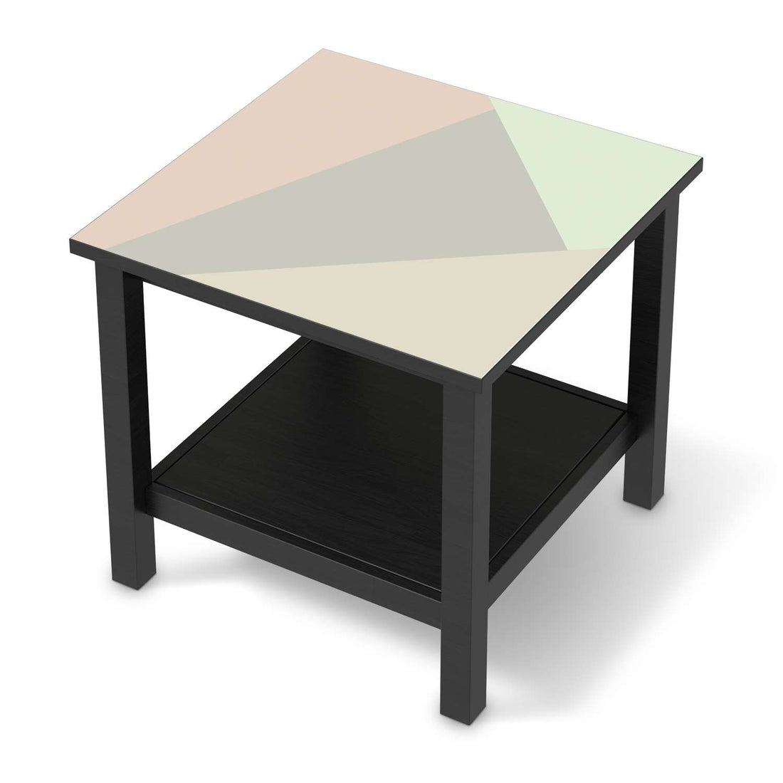 Möbel Klebefolie Pastell Geometrik - IKEA Hemnes Beistelltisch 55x55 cm - schwarz