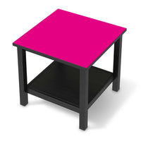 Möbel Klebefolie Pink Dark - IKEA Hemnes Beistelltisch 55x55 cm - schwarz